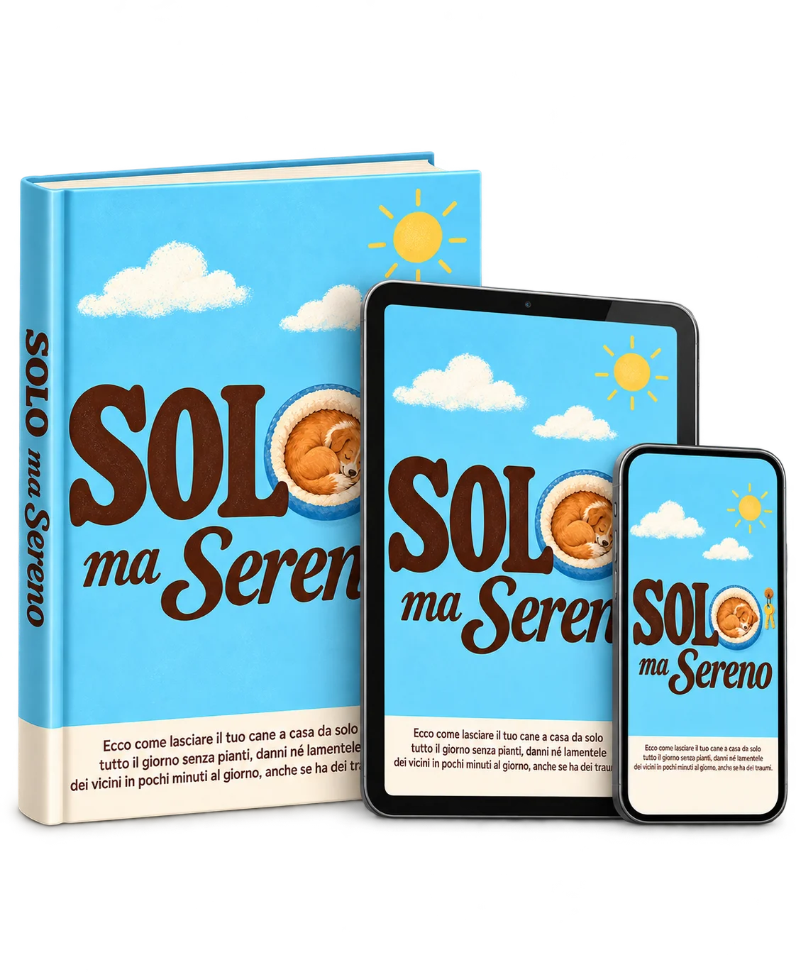 La guida Solo ma Sereno: libro, tablet e telefono